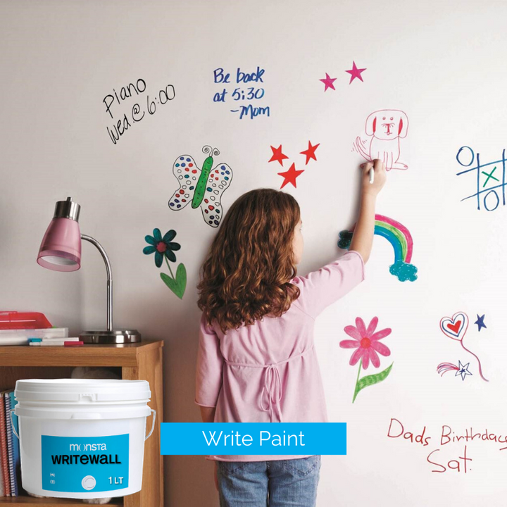 Monsta Write Paint - Turn your wall into a whiteboard