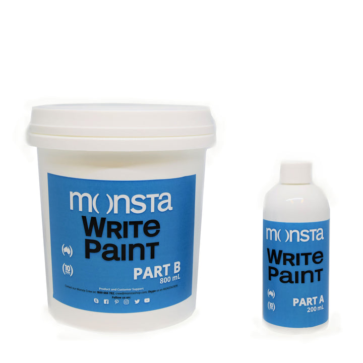 Monsta Write Paint - Turn your wall into a whiteboard